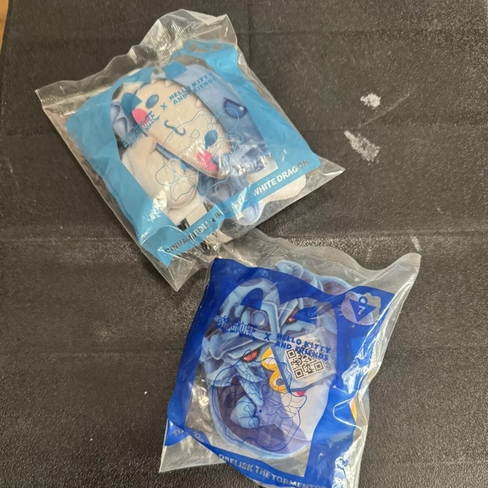 2024 McDONALD'S Yu-Gi-Oh Hello Kitty Plush HAPPY MEAL TOYS Cinnamon Roll Tux Sam